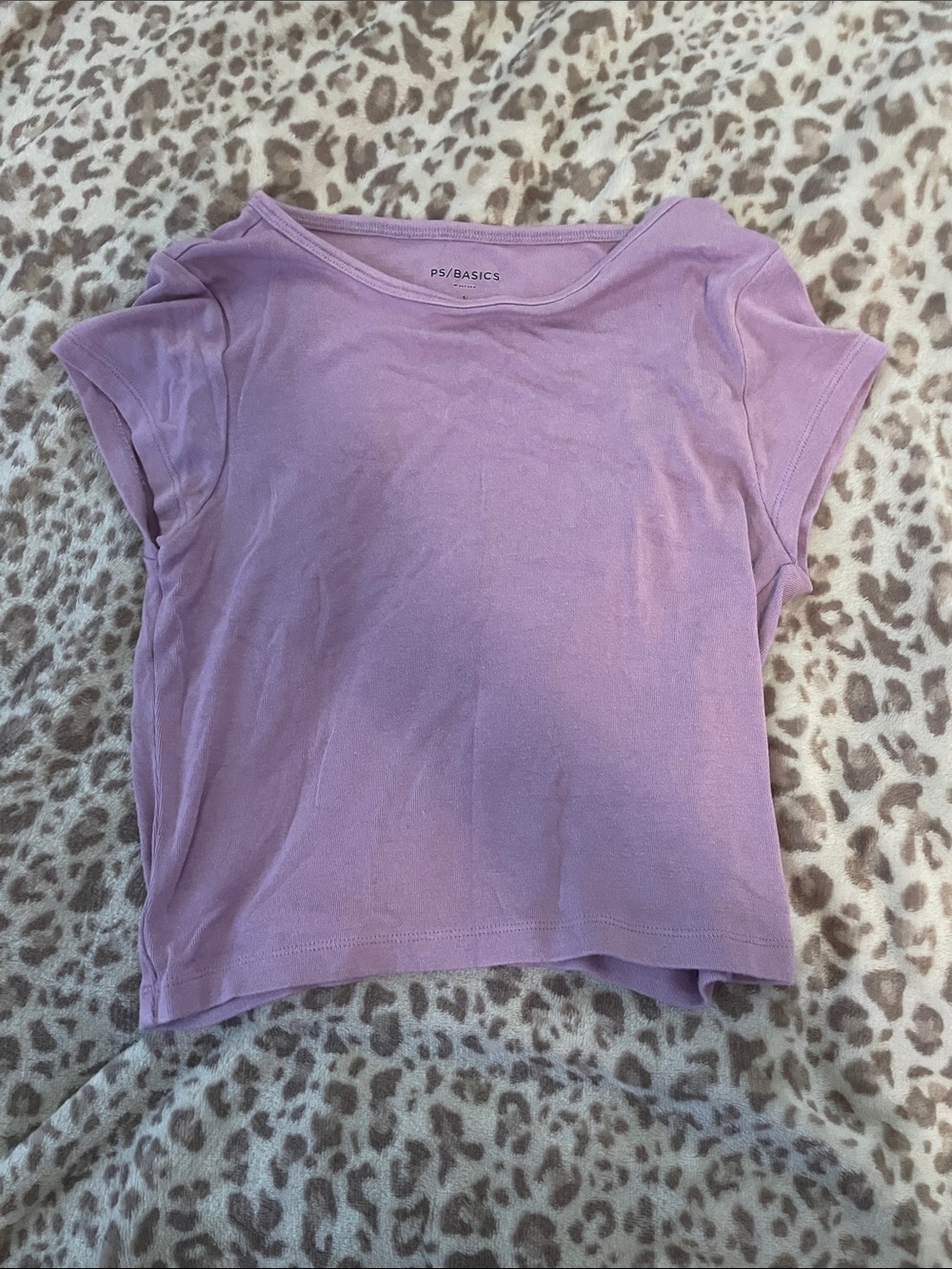 PS/Basics Lilac Crop Tee